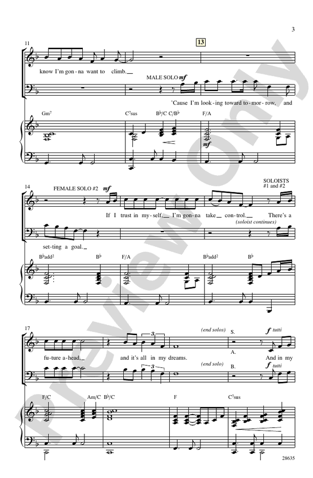 In My Dreams – SAB Choral Octavo (Digital Download)