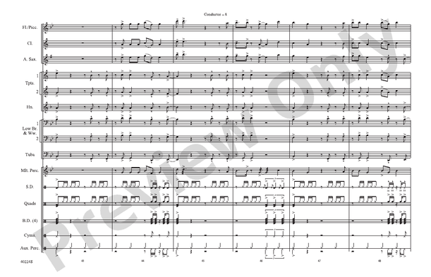 Like Money – Marching Band Conductor Score & Parts (Digital Download)