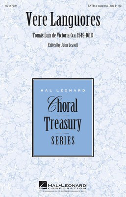 Vere Languores - Tomas Luis de Victoria - SATB Hal Leonard Choral Score Octavo