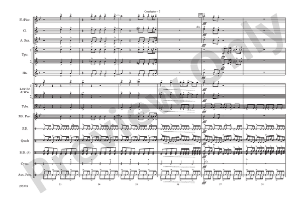 Burning Down the House – Marching Band Conductor Score & Parts (Digital Download)