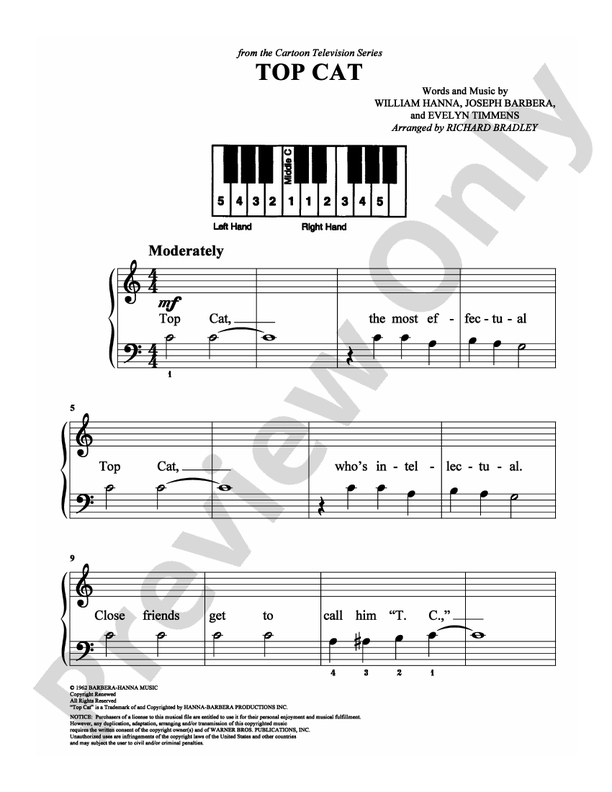 Top Cat - Arr. Richard Bradley (DSM-PS-0009112) - Easy Piano (Digital Download)