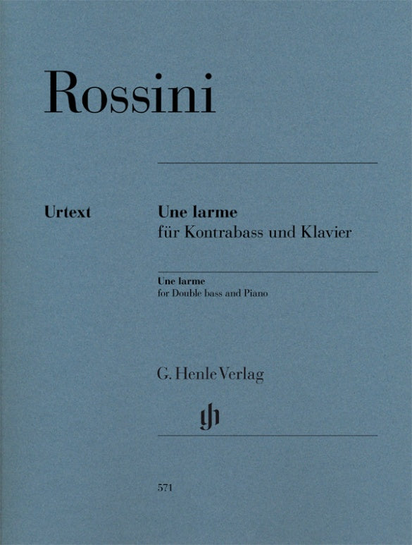Rossini - Une Larme - Double Bass/Piano Accompaniment Henle HN571
