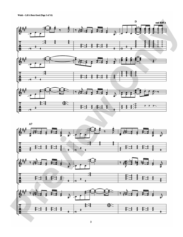 Life's Been Good - Guitar TAB (Digital Download)