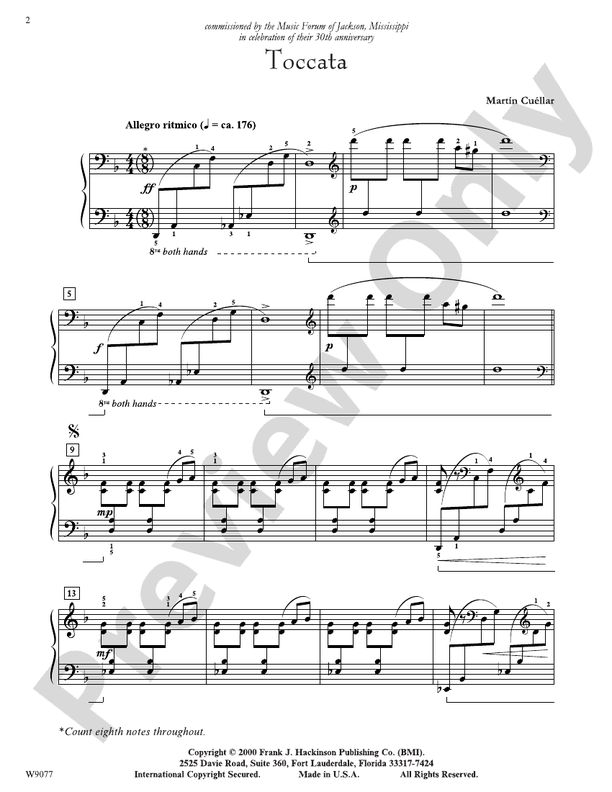 Toccata - DSM-DW9077 - Piano (Digital Download)