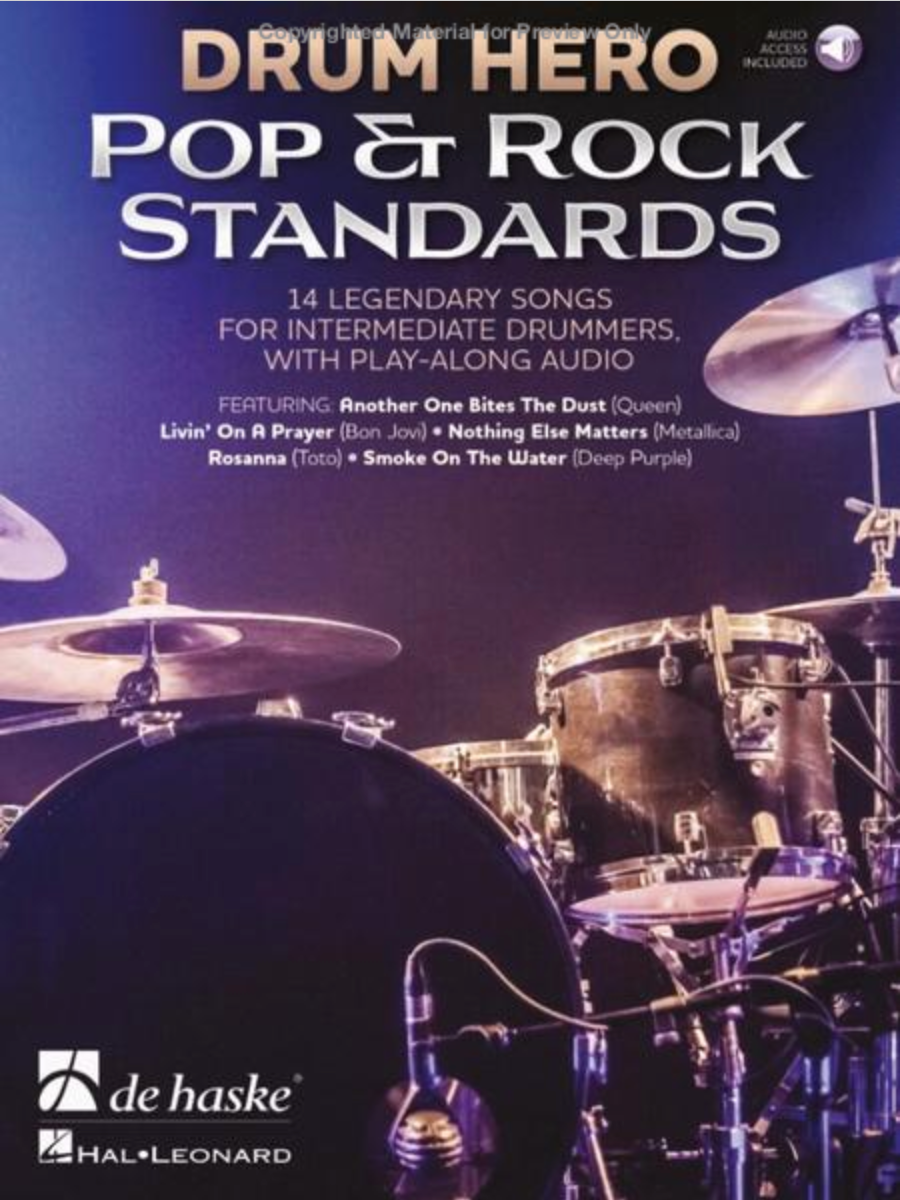 Drum Hero - Pop & Rock Standards - Drums/Audio Access Online De Haske DHP1226419404