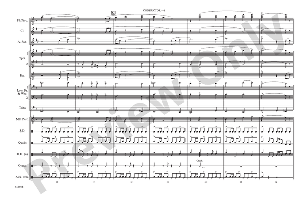 The Magnificent Seven (Arr. Nick Baratta) – Marching Band Conductor Score & Parts (Digital Download)