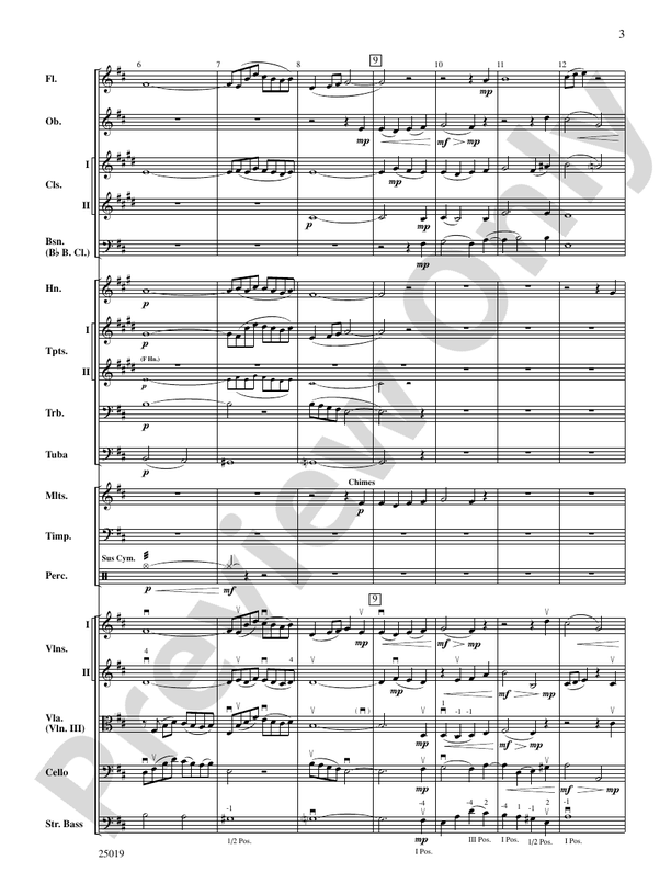 Motet – Full Orchestra Conductor Score & Parts (Digital Download)