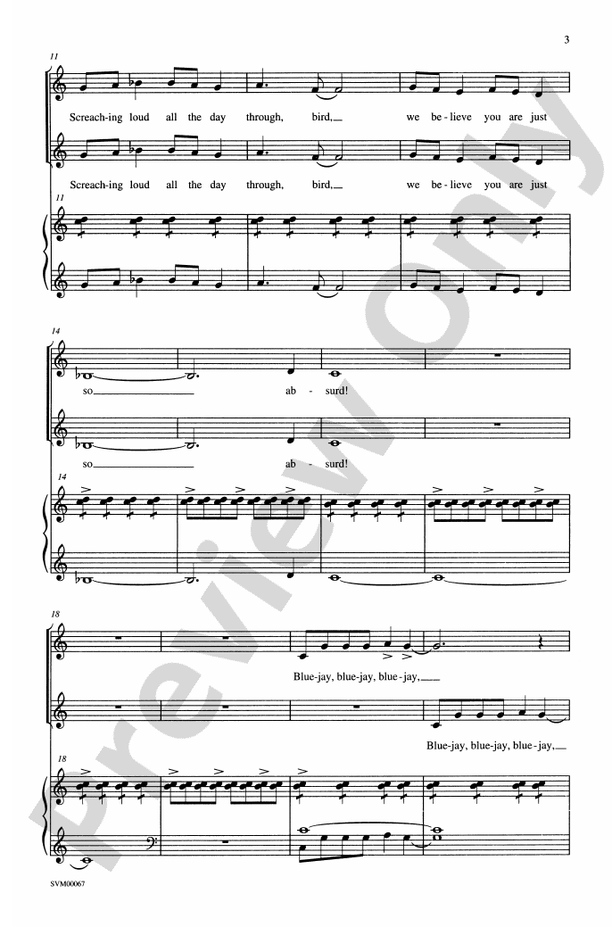 Blue Jay – 2-Part Choral Octavo (Digital Download)