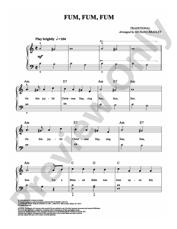 Fum, Fum, Fum - DSM-PS-0006698 - Easy Piano (Digital Download)