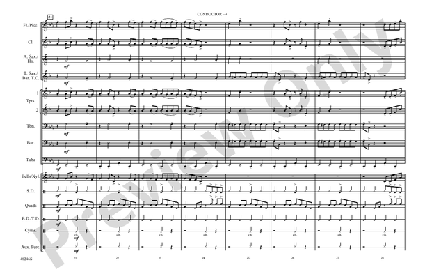 Truth Hurts – Marching Band Conductor Score & Parts (Digital Download)