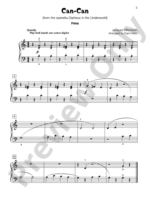 Famous & Fun Duets, Book 2: 6 Duets - 1 Piano, 4 Hands (Digital Download)