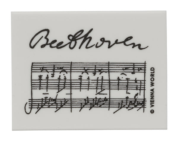 Eraser White with Beethoven's Manuscript