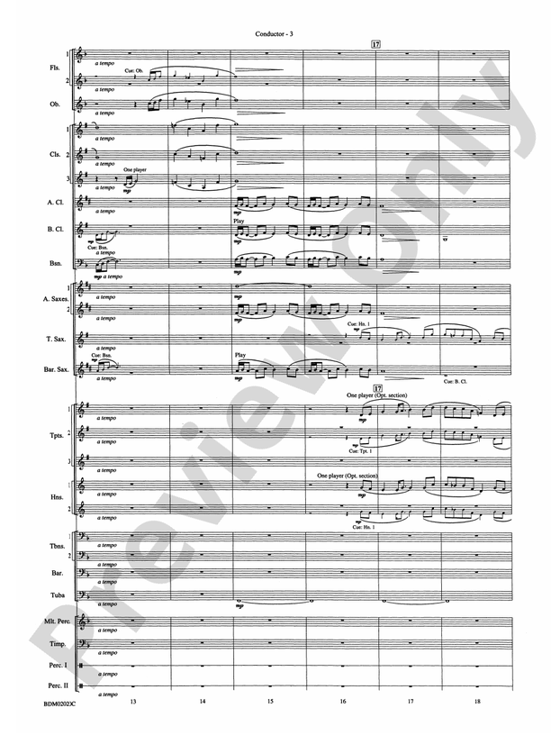 Prairiesong - Concert Band Conductor Score & Parts (Digital Download)