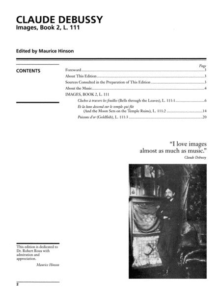 Debussy Images Book 2 L 111 for Piano Book/CD