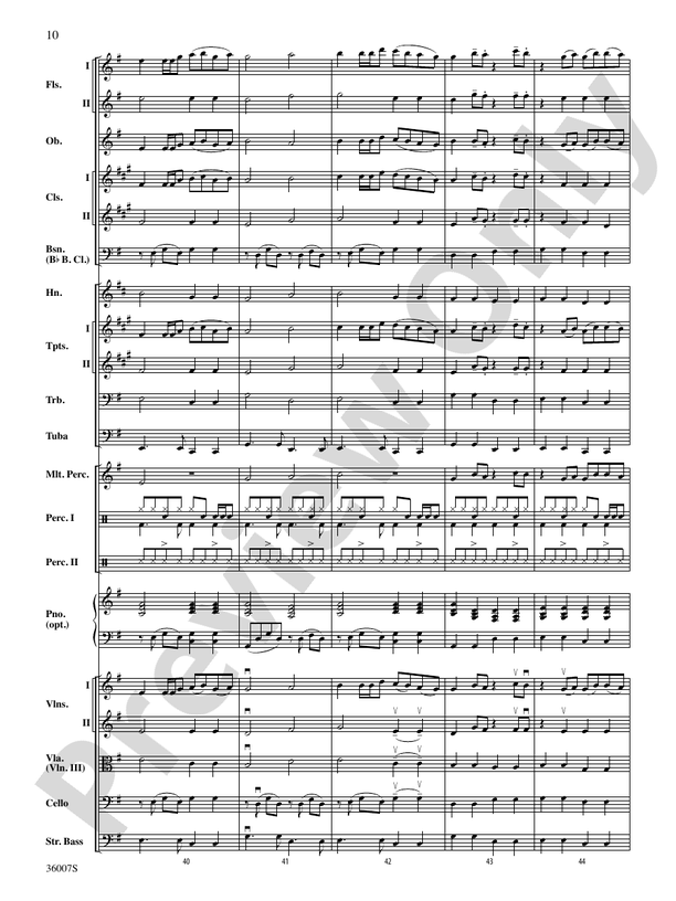 Hold My Hand - Full Orchestra Conductor Score & Parts (Digital Download)