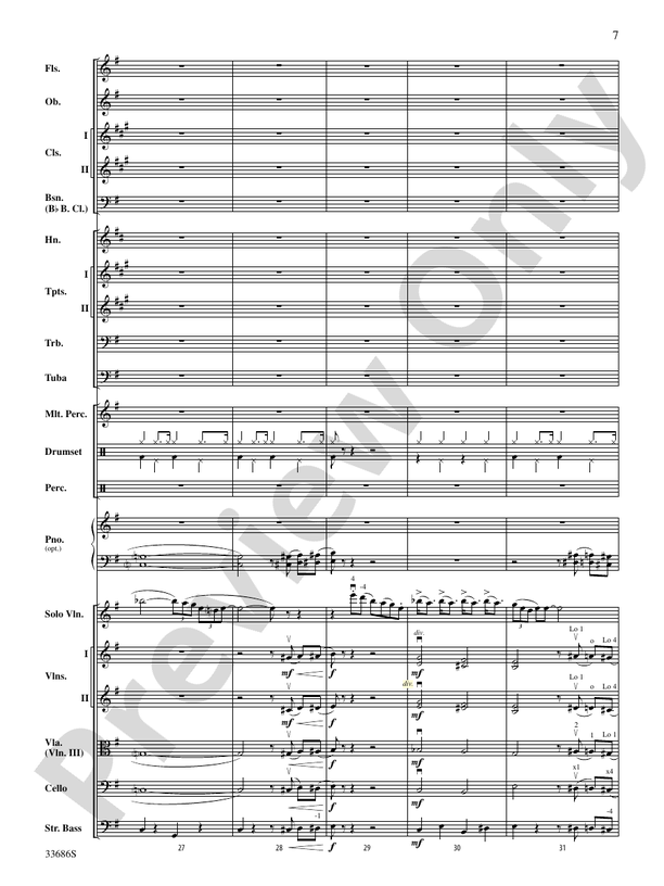 The Pink Panther (Grade 3) - Full Orchestra Conductor Score & Parts (Digital Download)
