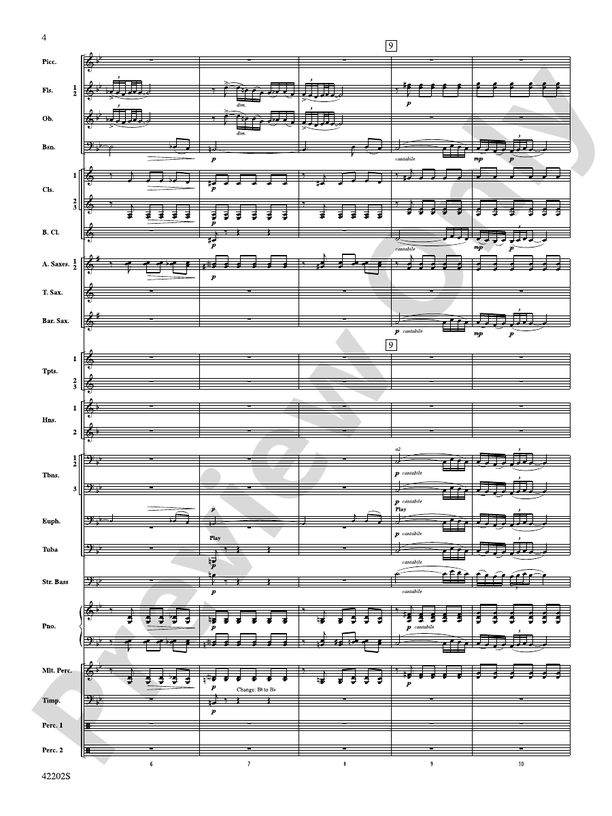 Air & Rigaudon - Concert Band Conductor Score & Parts (Digital Download)