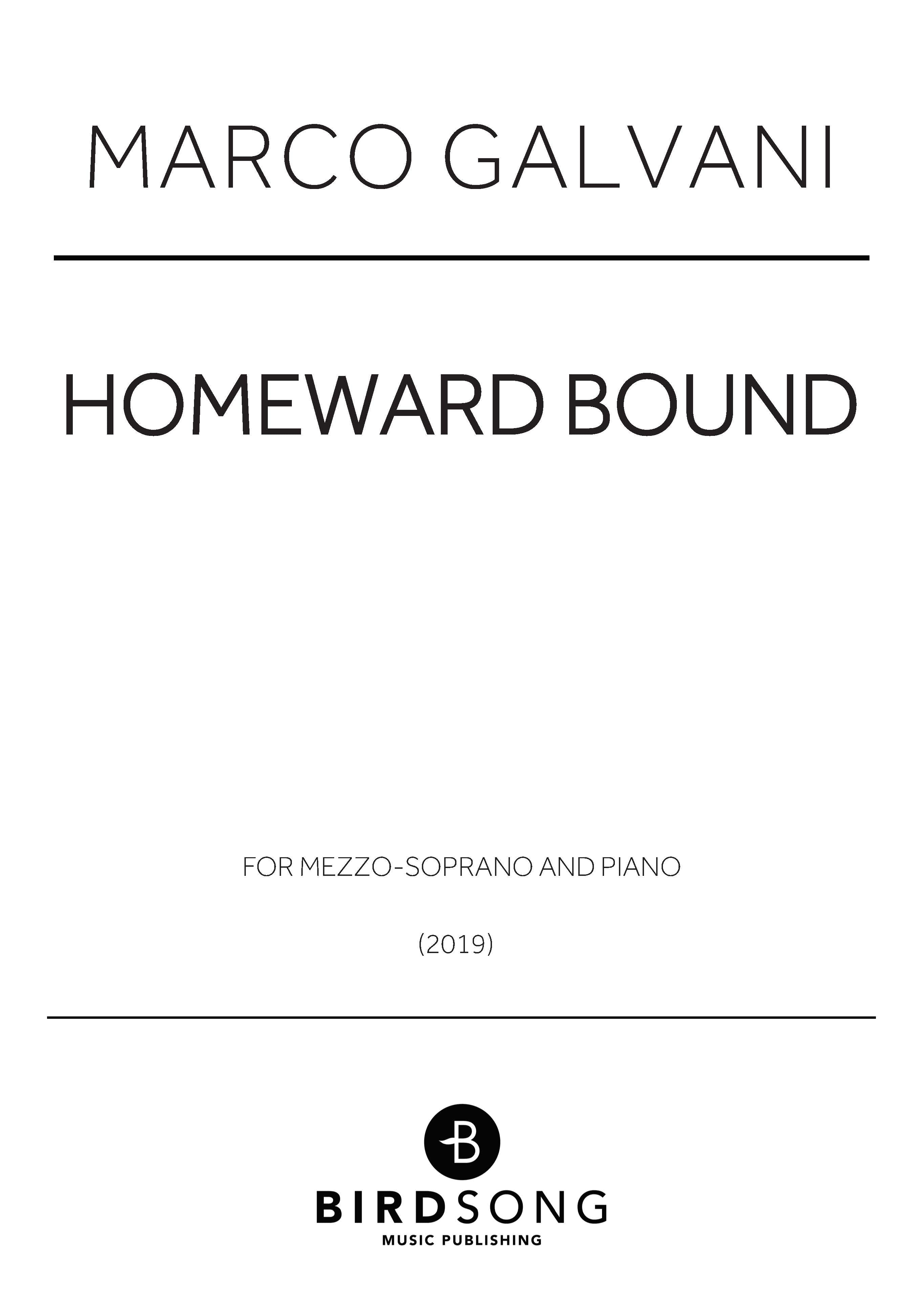 Homeward Bound - Voice/Piano (Digital Download)