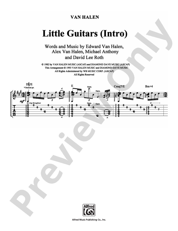 Little Guitars (Intro) - Guitar TAB (Digital Download)