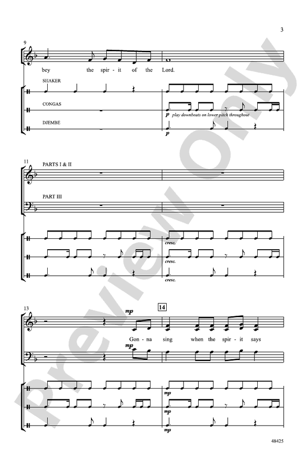 Gonna Sing – 3-Part Mixed, a cappella Choral Octavo (Digital Download)