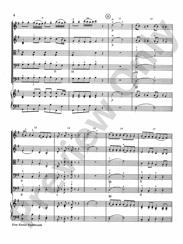 Eine Kleine Nachtmusik (Grade 3) – String Orchestra Conductor Score & Parts (Digital Download)