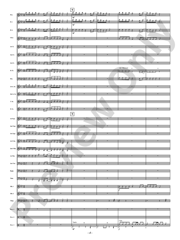 Riu Riu Chiu - Concert Band Conductor Score & Parts(Digital Download)