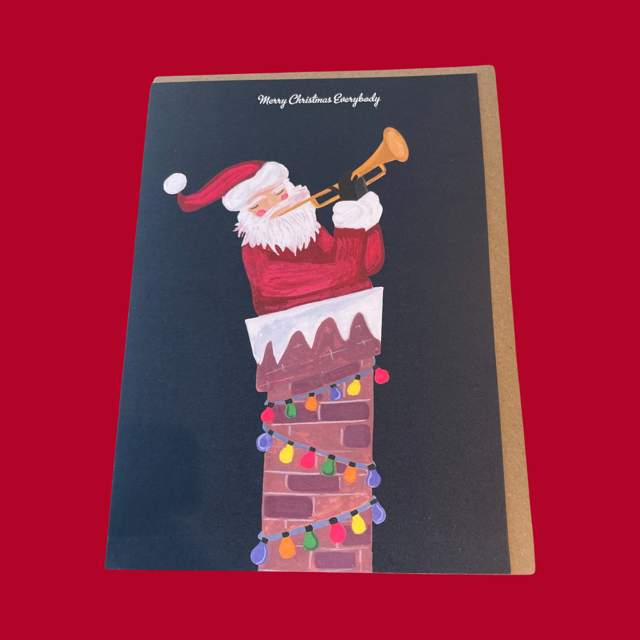 Greeting Card Merry Christmas Everybody