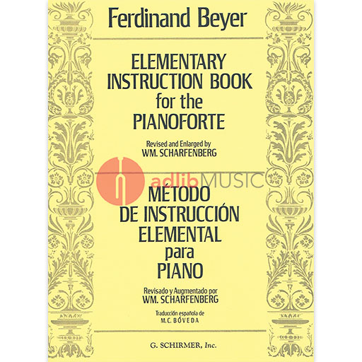Beyer - Elementary Instruction Book for the Pianoforte - Piano Solo Schirmer 50325580