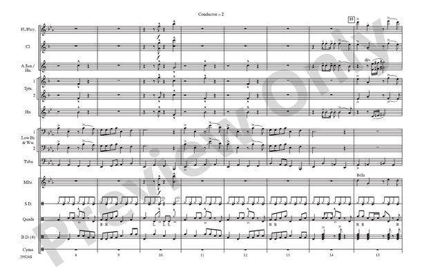 (Meet) The Flintstones – Marching Band Conductor Score & Parts (Digital Download)