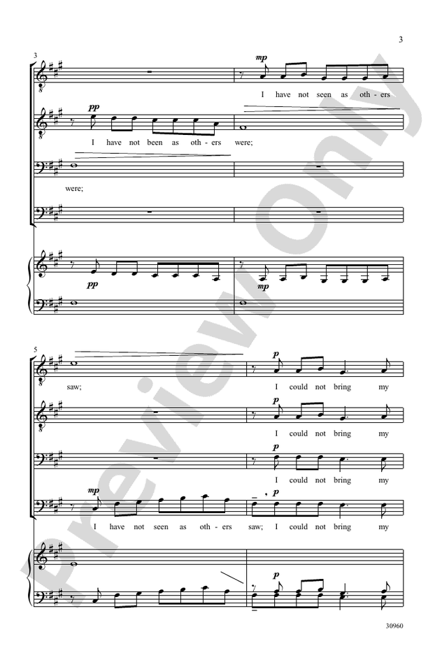 Demon in My View – TTBB, a cappella Choral Octavo (Digital Download)