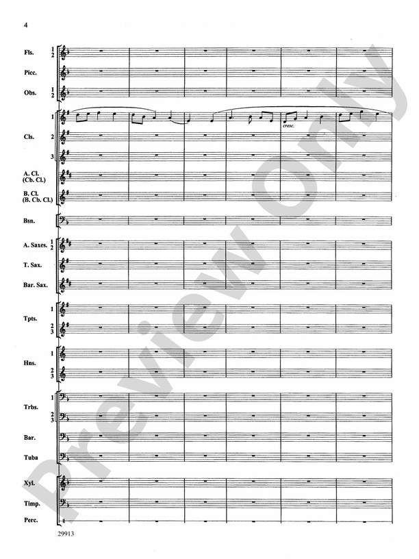 Two Songs Without Words - Concert Band Conductor Score & Parts (Digital Download)