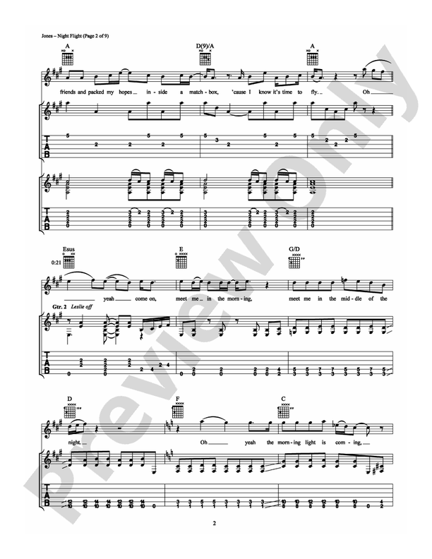 Night Flight - Guitar TAB (Digital Download)