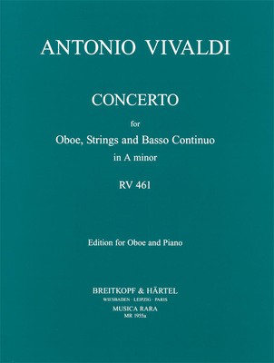 Vivaldi - Concerto in Amin RV461 - Oboe/Piano Accompaniment Musica Rara MR1955A