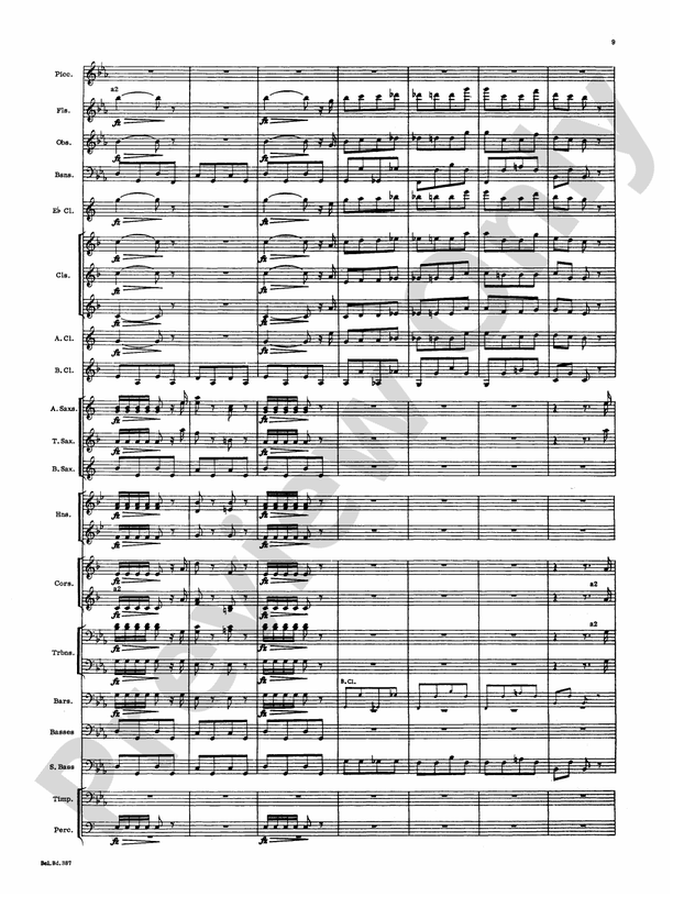 March and Procession of Bacchus (Grade 5) - Concert Band Conductor Score & Parts (Digital Download)