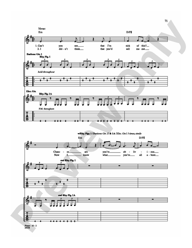 Please - Guitar TAB (Digital Download)
