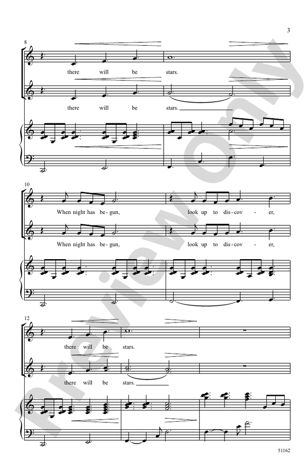 There Will Be Stars - 2 Part Treble Choral Octavo (Digital Download)