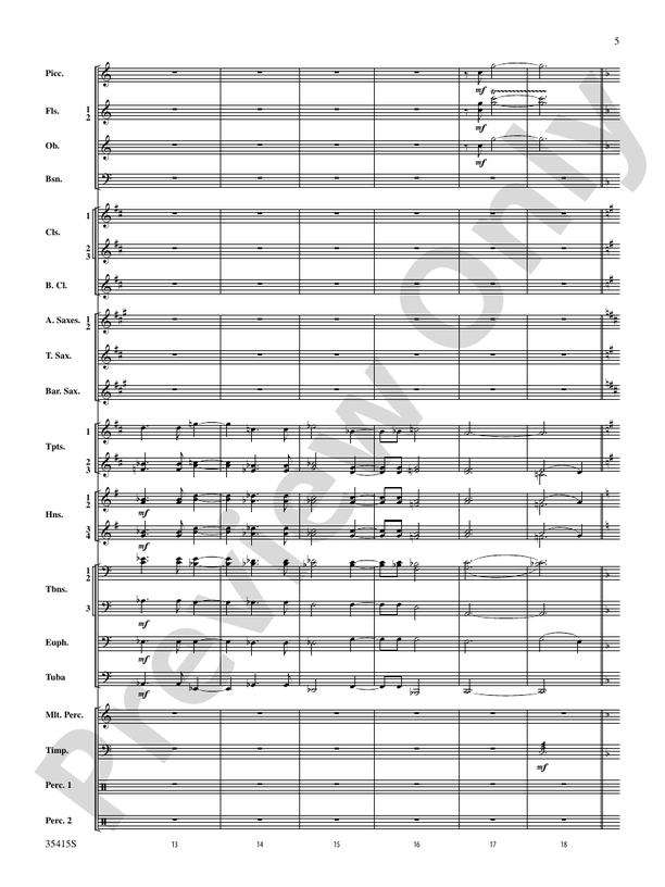 A Hymn Tune Rhapsody - Concert Band Conductor Score & Parts (Digital Download)