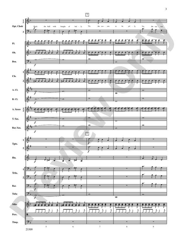Merry Christmas to All (A Medley of Carols) - Concert Band Conductor Score & Parts (Digital Download)