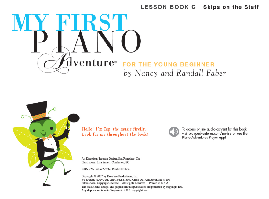 My First Piano Adventure Lesson Book C - Piano/Online Audio Access by Faber/Faber Hal Leonard 420263