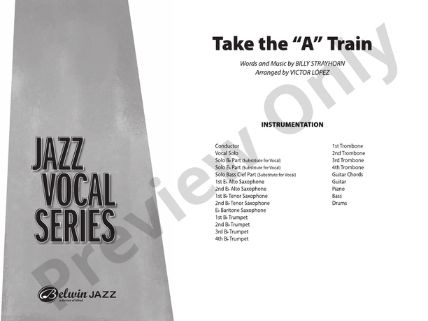 Take the "A" Train (Grade 2.5) - Jazz Ensemble Conductor Score & Parts(Digital Download)