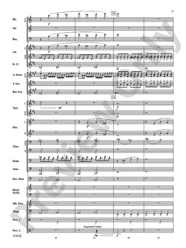 Harry Potter and the Deathly Hallows, Part 1, Suite from - Concert Band Conductor Score & Parts (Digital Download)