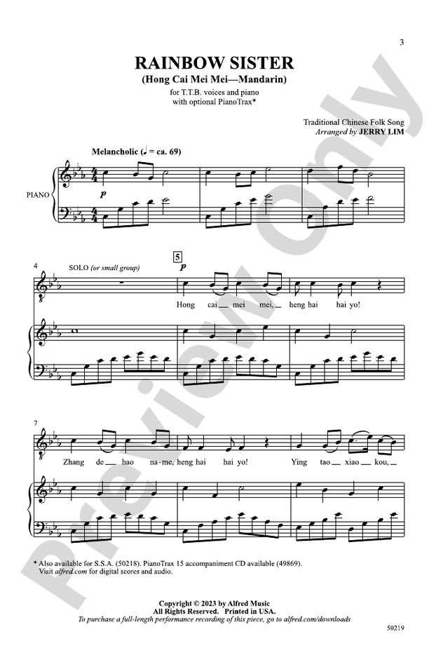 Rainbow Sister - TTB Choral Octavo (Digital Download)