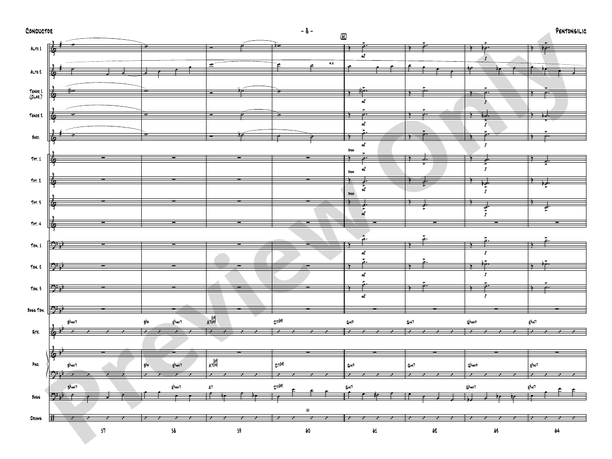 Pentonsilic – Jazz Ensemble Conductor Score & Parts (Digital Download)