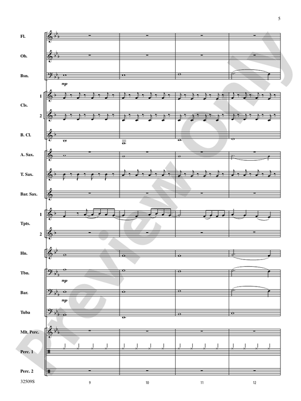 Down - Concert Band Conductor Score & Parts (Digital Download)