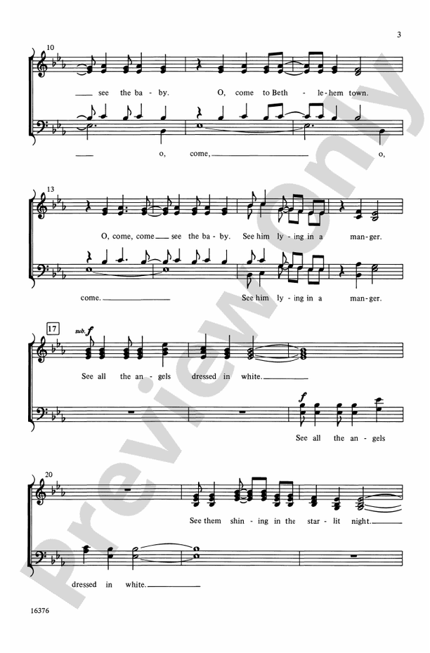 Come, See the Baby – SATB, a cappella Choral Octavo (Digital Download)