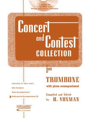Concert and Contest Collection for Trombone - Accompaniment CD - Trombone Rubank Publications CD-ROM