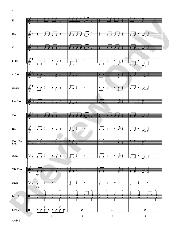 Birthday - Concert Band Conductor Score & Parts (Digital Download)