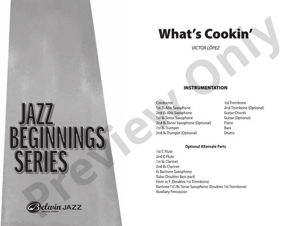 What's Cookin' - Jazz Ensemble Conductor Score & Parts (Digital Download)