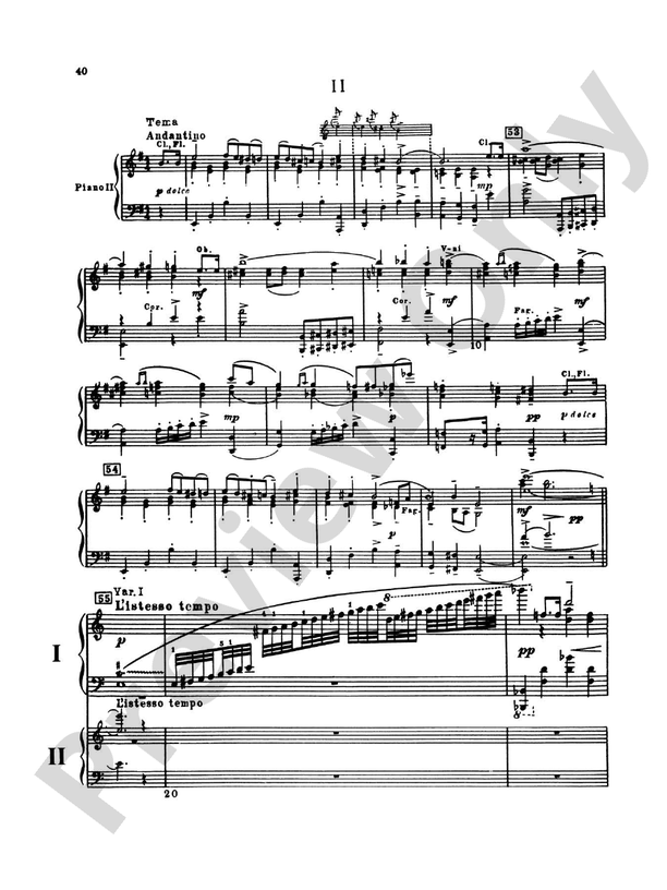 Piano Concerto No. 3 in C Major, Opus 26 - 2nd Movement - 2 Pianos, 4 Hands (Digital Download)