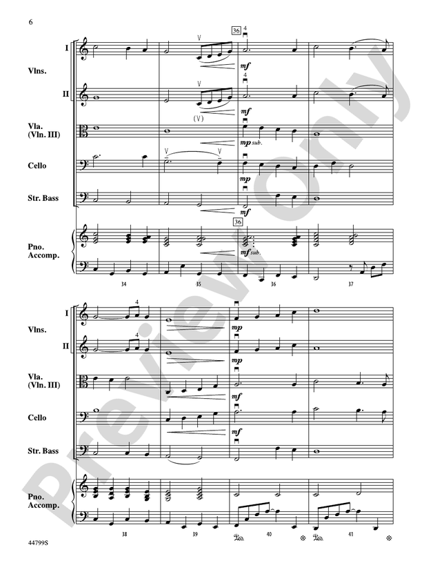 Silent Night - String Orchestra Conductor Score & Parts (Digital Download)